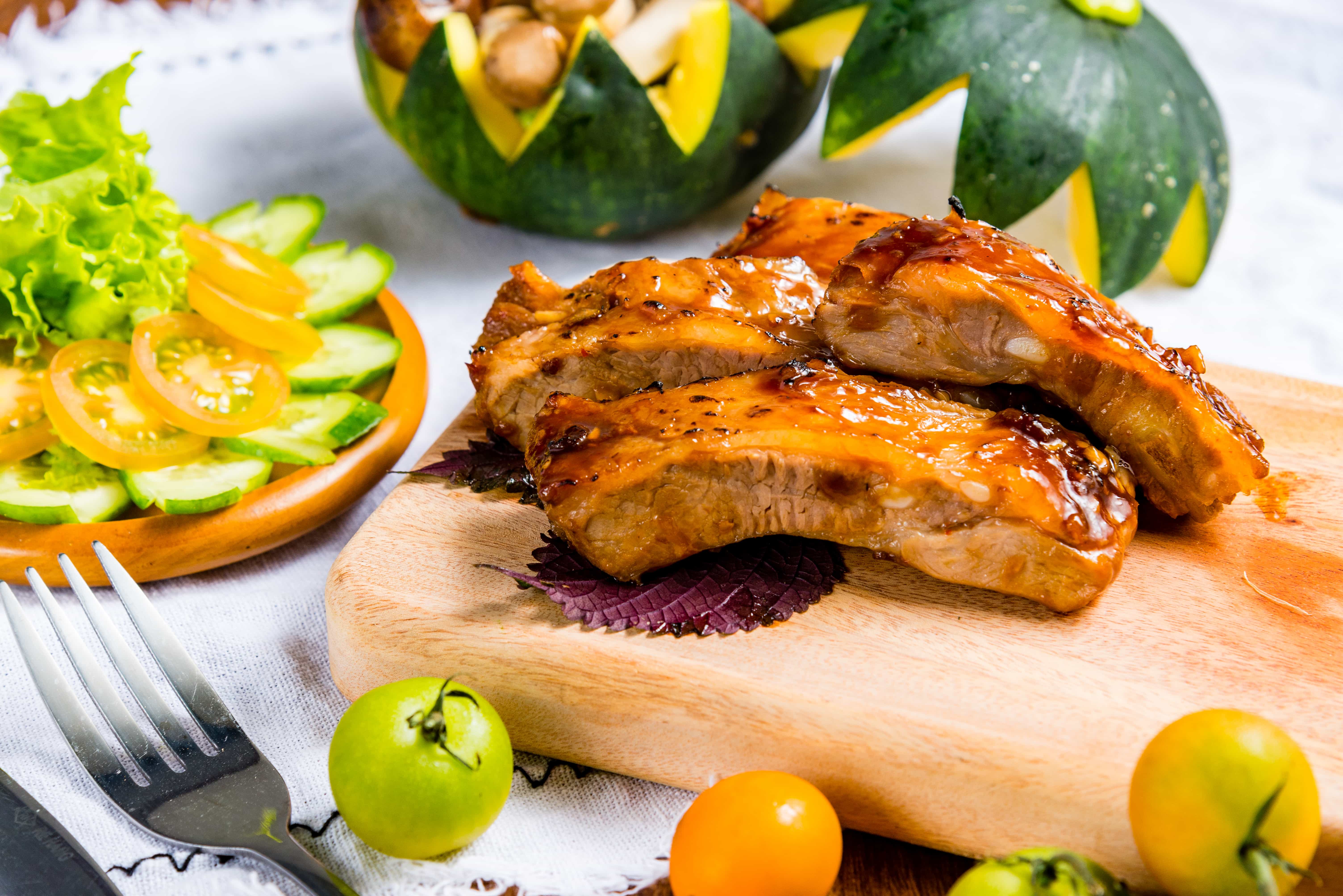 Sườn non nướng nước tương