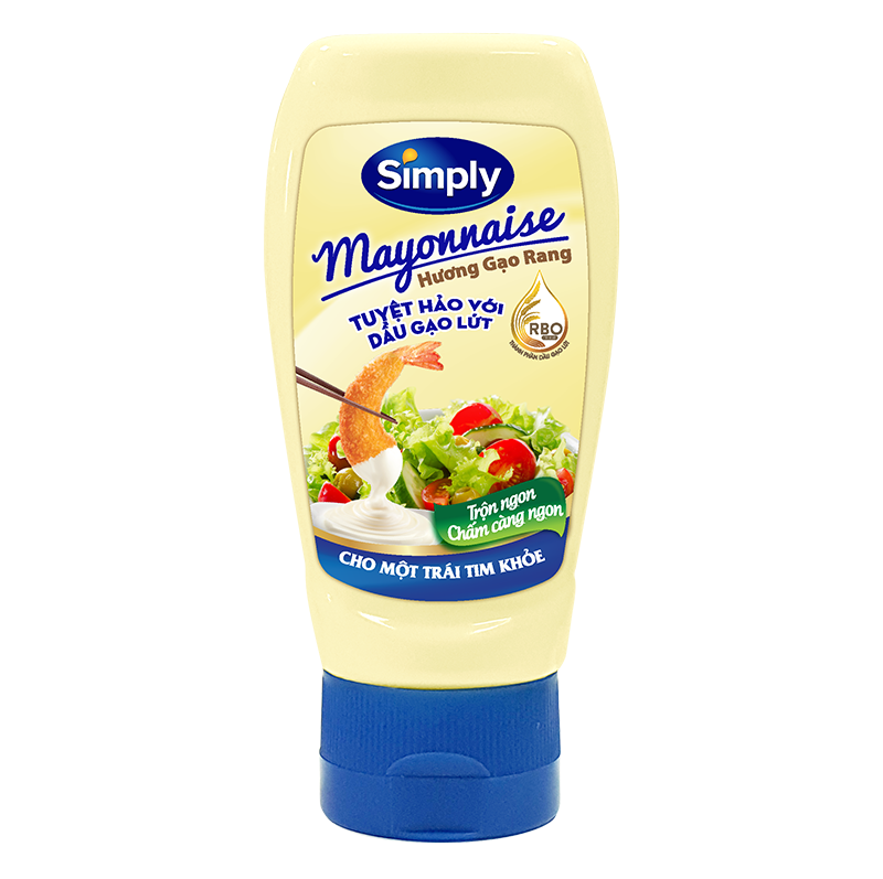 Mayonnaise Simply Hương Gạo Rang