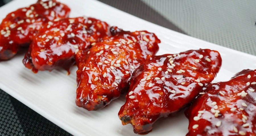 Cánh gà ram sốt xá xíu